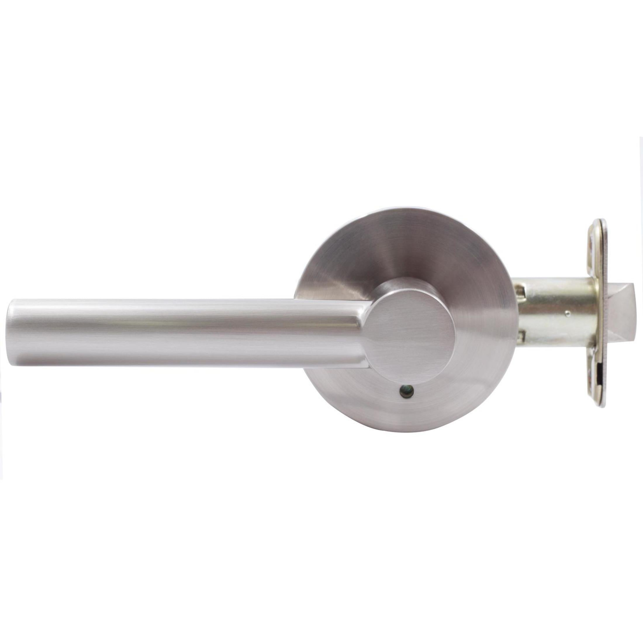 Zurich Door Lever with Round Rosette Privacy