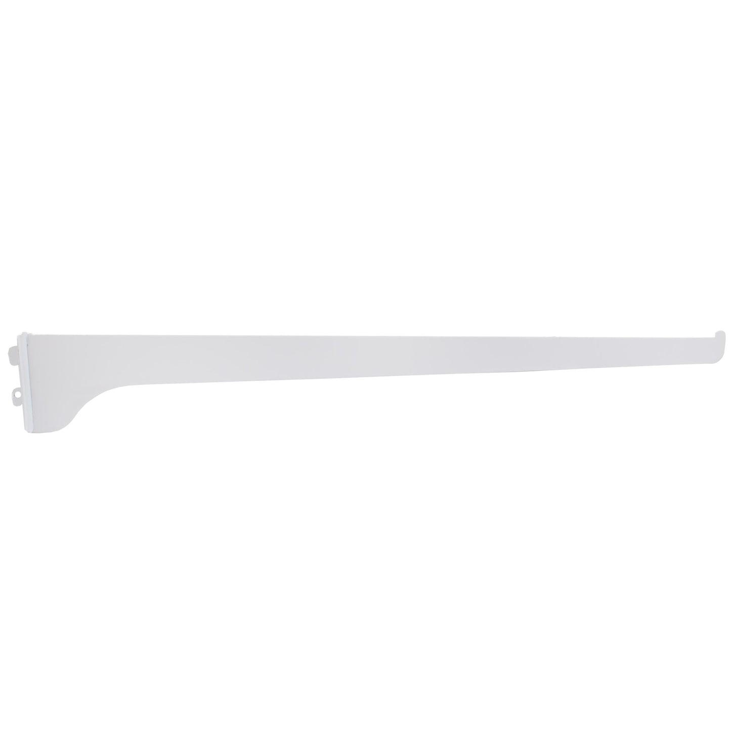 Stone Harbor Hardware Single Track Shelf Bracket, 16 Inches, White