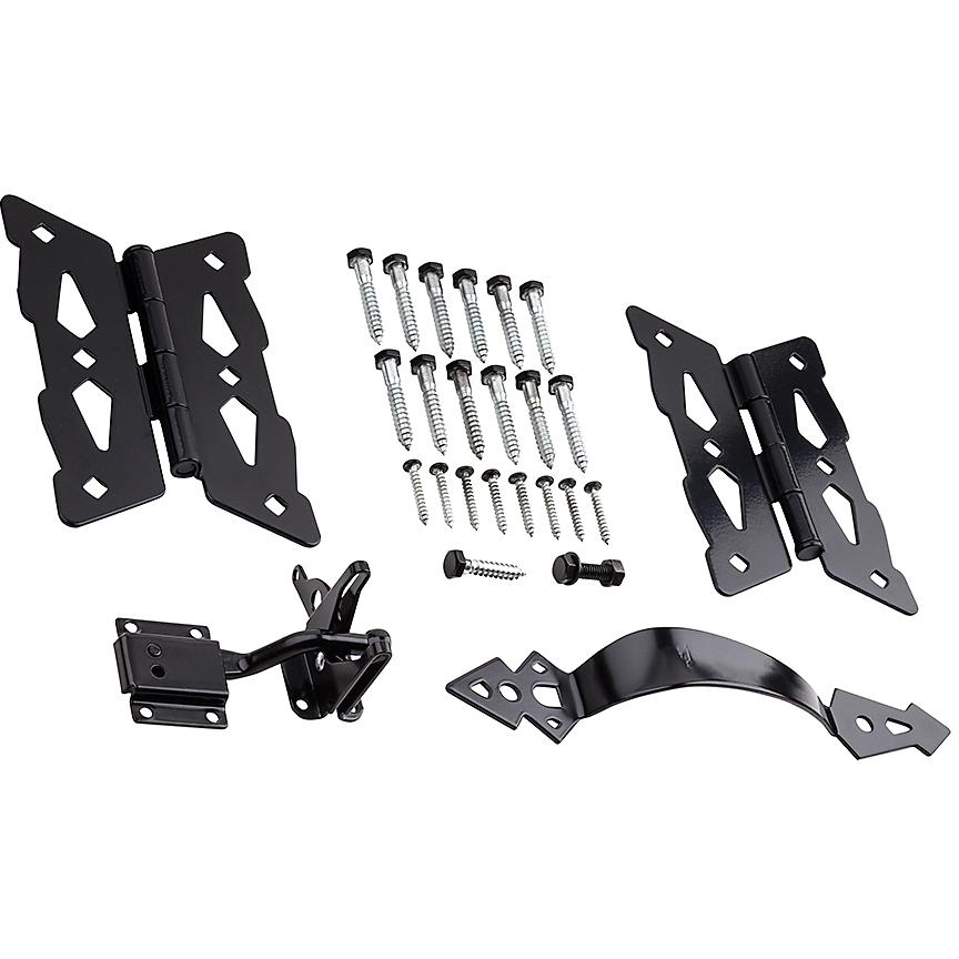 V8418 Gate Kit Deco Butterfly Hinge - Black