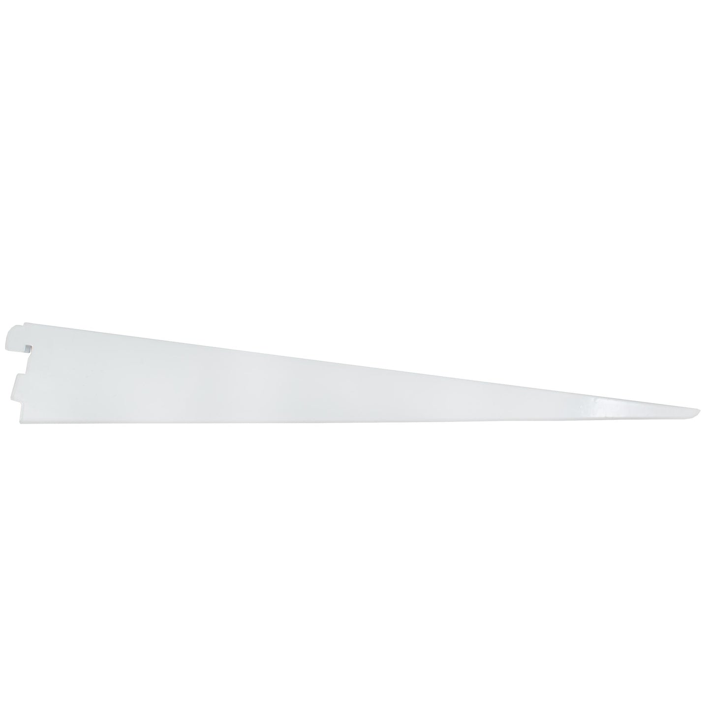 Stone Harbor Hardware Double Track Shelf Bracket for Wood Shelf, 14 Inches, White