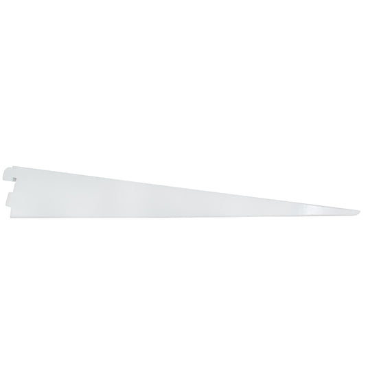 Stone Harbor Hardware Double Track Shelf Bracket for Wood Shelf, 14 Inches, White