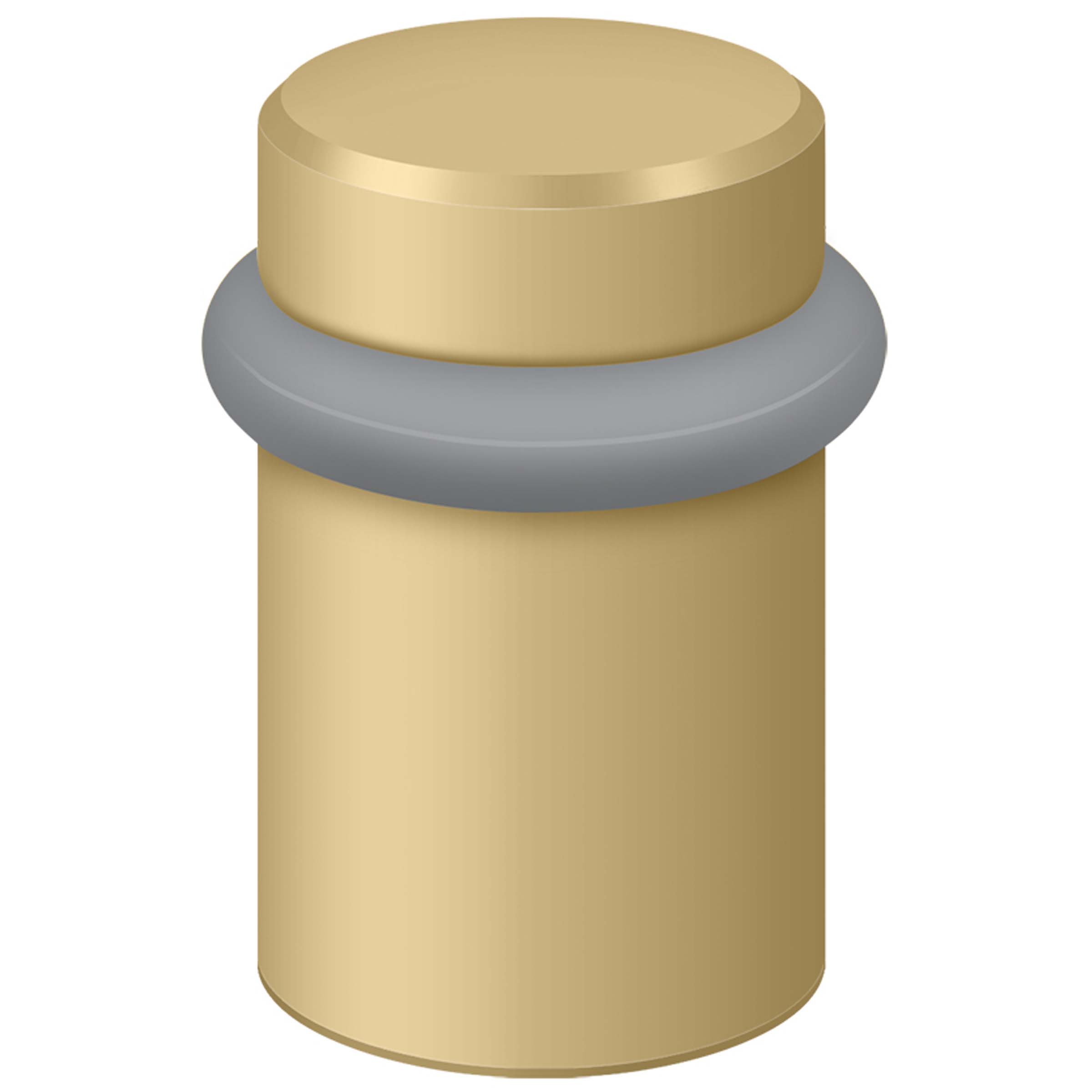 Deltana UFB5000U4 2" Height Round Universal Floor Bumper Brushed Brass