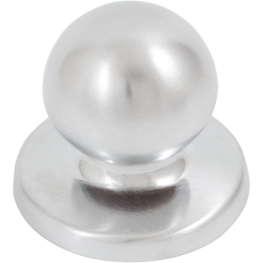 Stone Harbor Hardware Die-Cast Round Bi-Fold Door Knob, 1-1/4 Inches with 1-3/4" Backplate, Satin Chrome