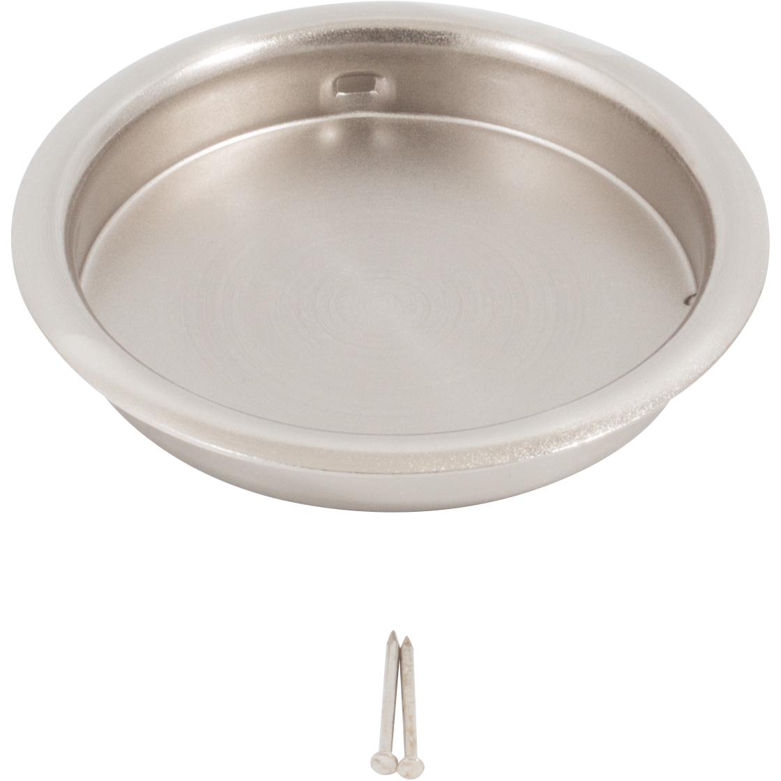 Stone Harbor Hardware Flush Door Pull, 2-1/8 Inches, Satin Nickel