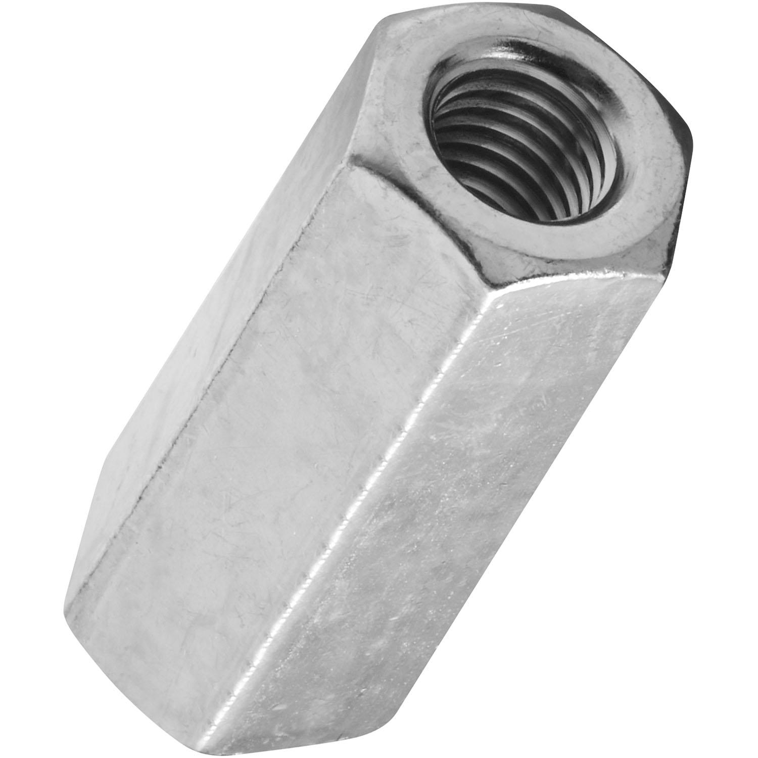4003BC 3/8" -16 Coupler for Coarse Threaded Rod - Zinc Plated