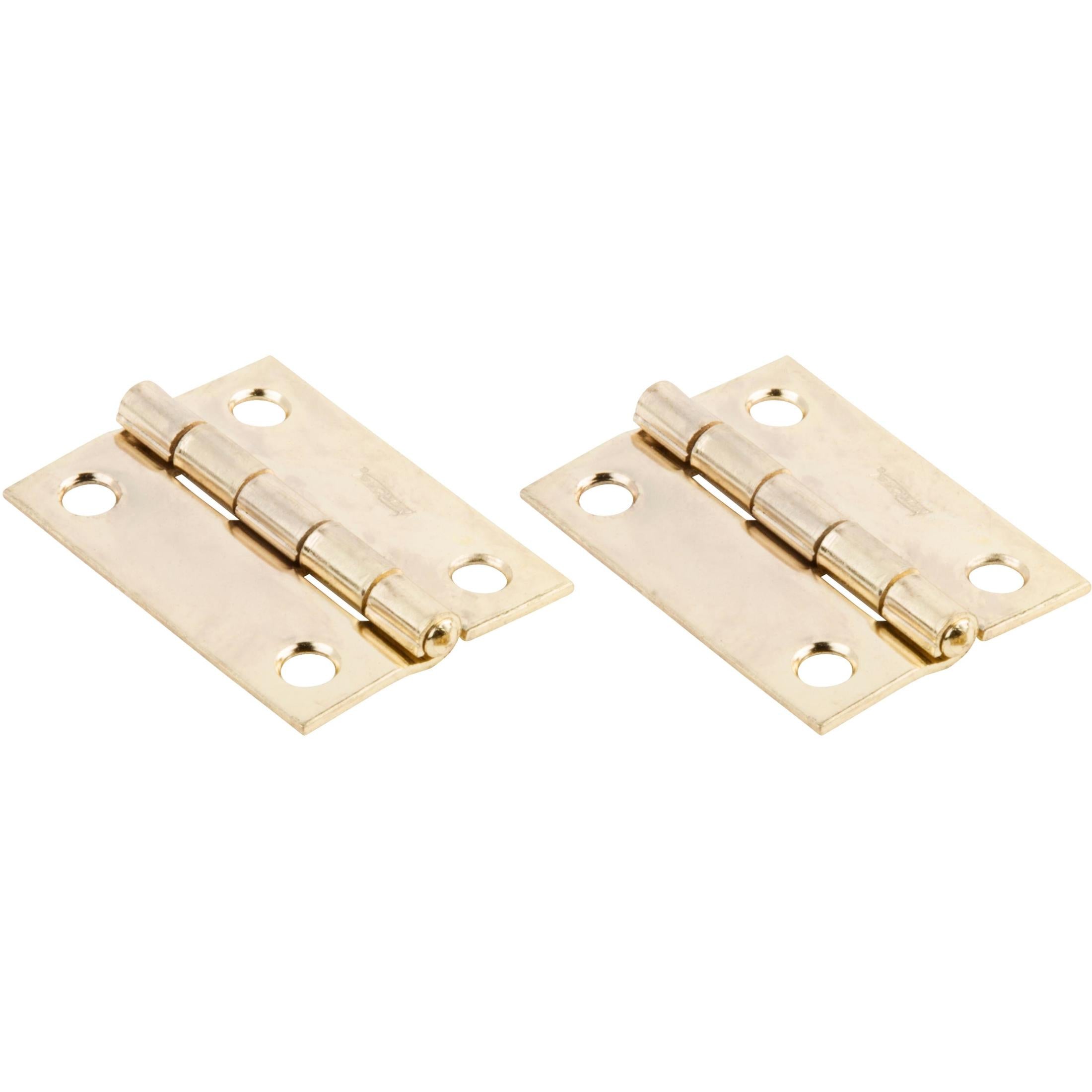 National Hardware - N146-175 V518 2"Hinge NRP - Polished Brass, 2 pack