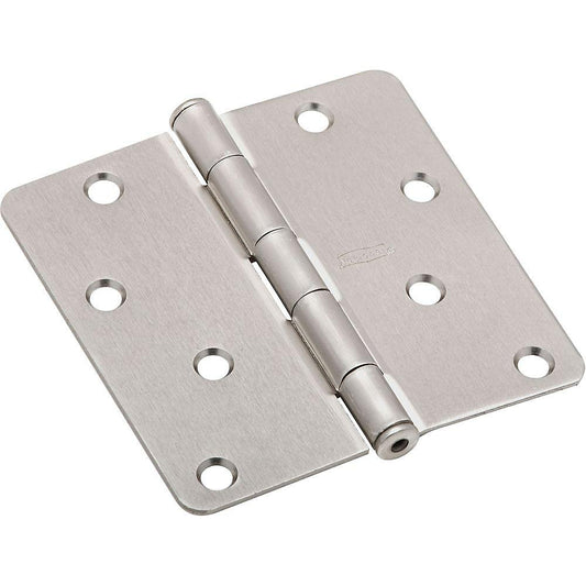 National Hardware - SPB512RC 4" 1/4R Hinge 1/pk - Satin Nickel