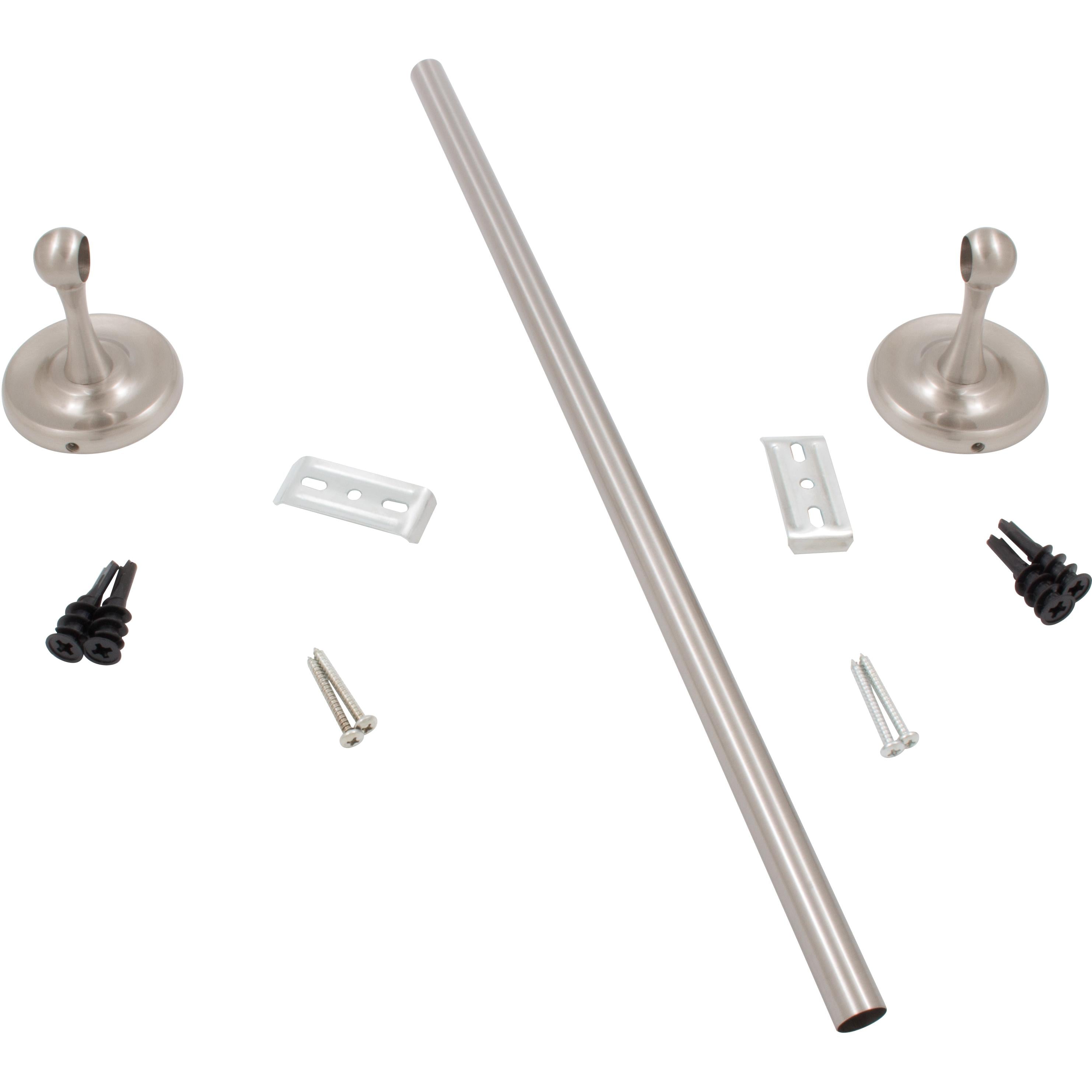 Stone Harbor Hardware Portland Towel Bar, 24 Inches, Satin Nickel