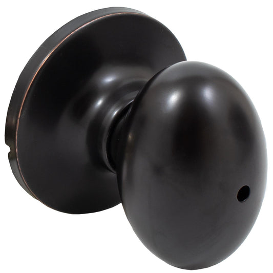 Stone Harbor Hardware Springhill Door Knob, Privacy (Bed/Bath) Latch, Vintage Bronze