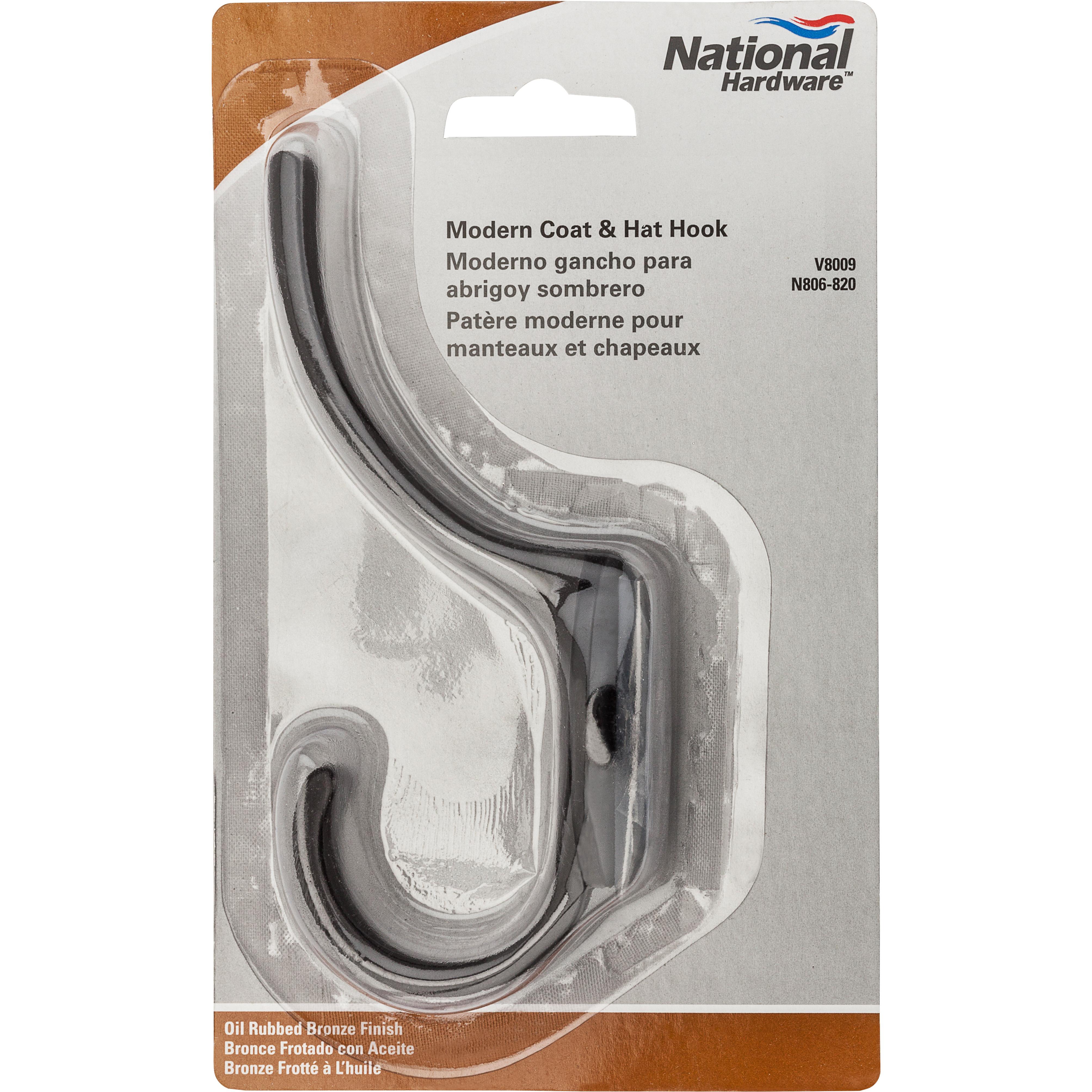 V8009 5-1/2" Modern Coat & Hat Hook - Oil-Rubbed Bronze