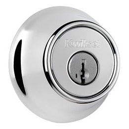 Kwikset 660 26 SMT RCAL RCS Single Cylinder Deadbolt feat SMT in Polished Chrome 66026SMT