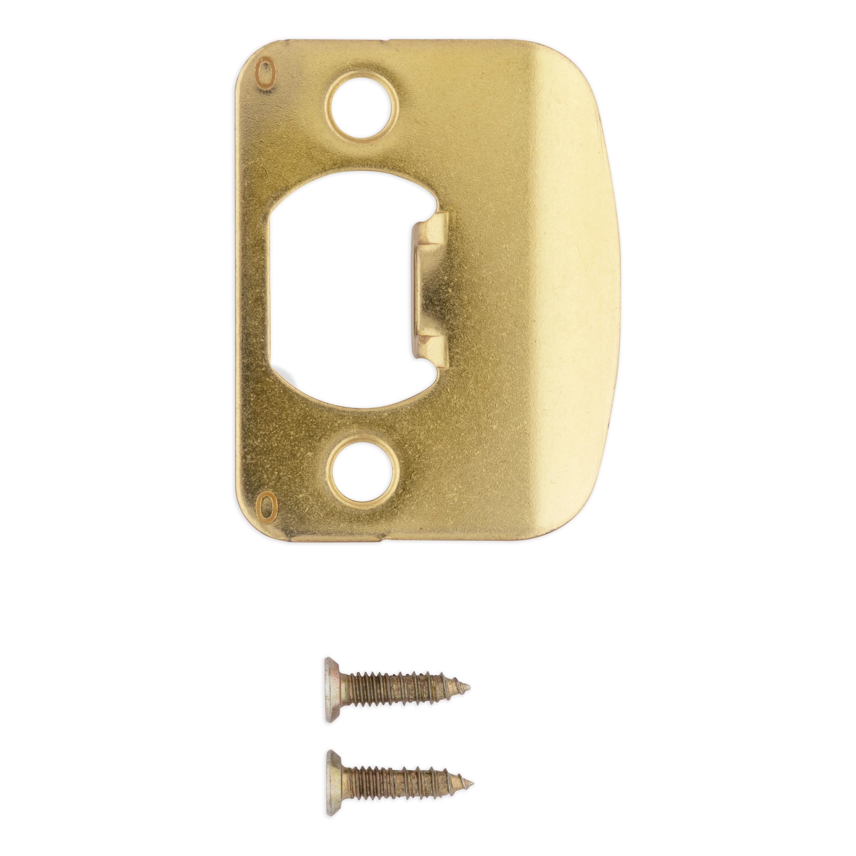 83031-001 UL Round Corner Strike - Polished Brass
