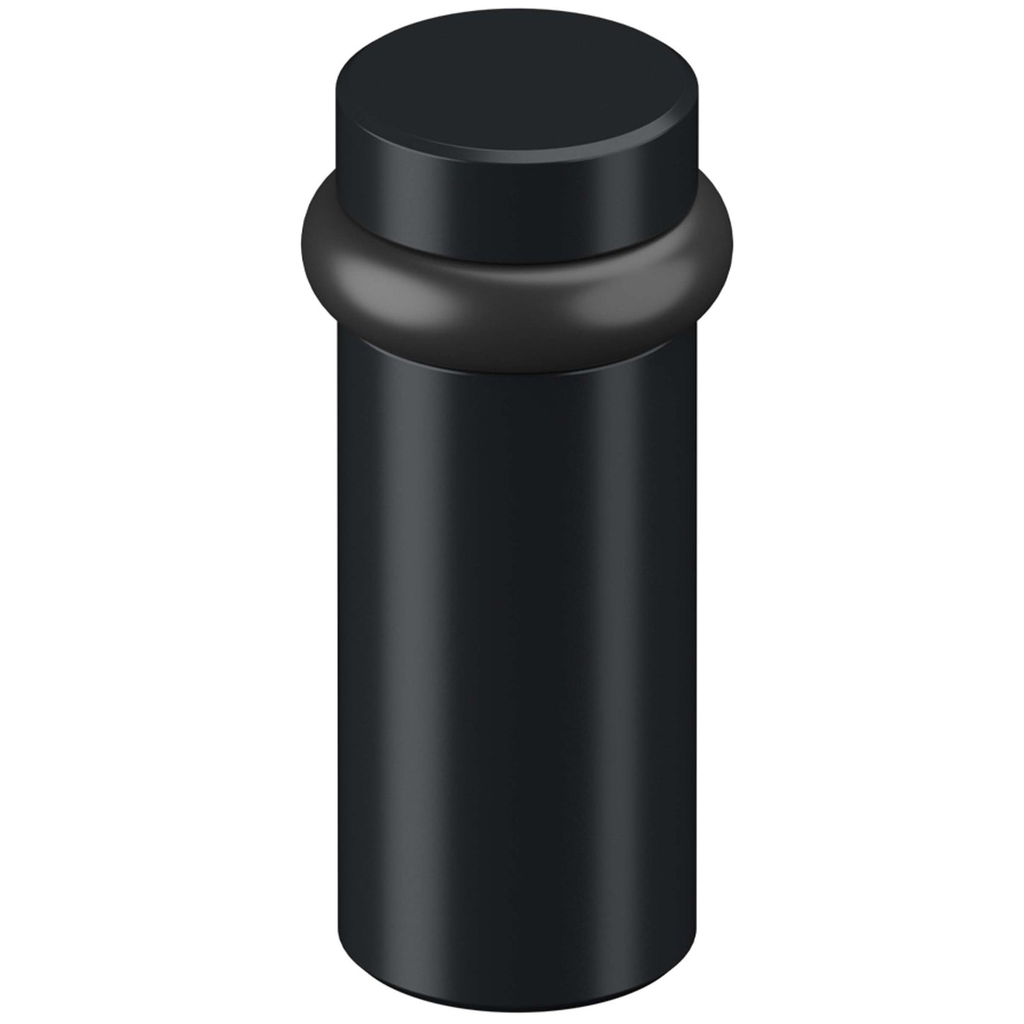 DELTANA Round Universal Floor Bumper 3", Solid Brass (Paint Black)