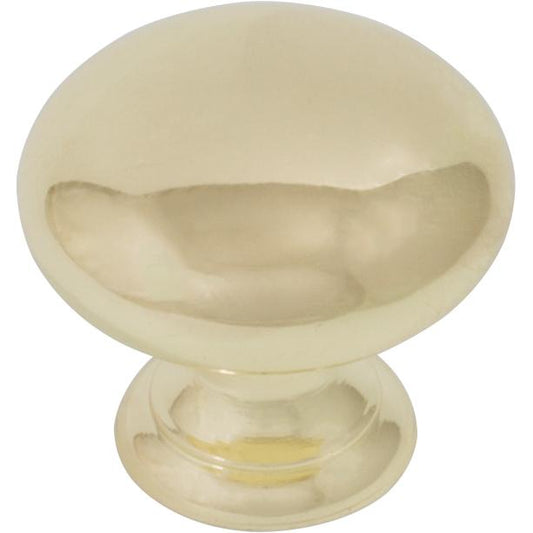 Stone Harbor Hardware Bi-Fold Closet Door Knob, 1-1/4 Inches, Polished Brass