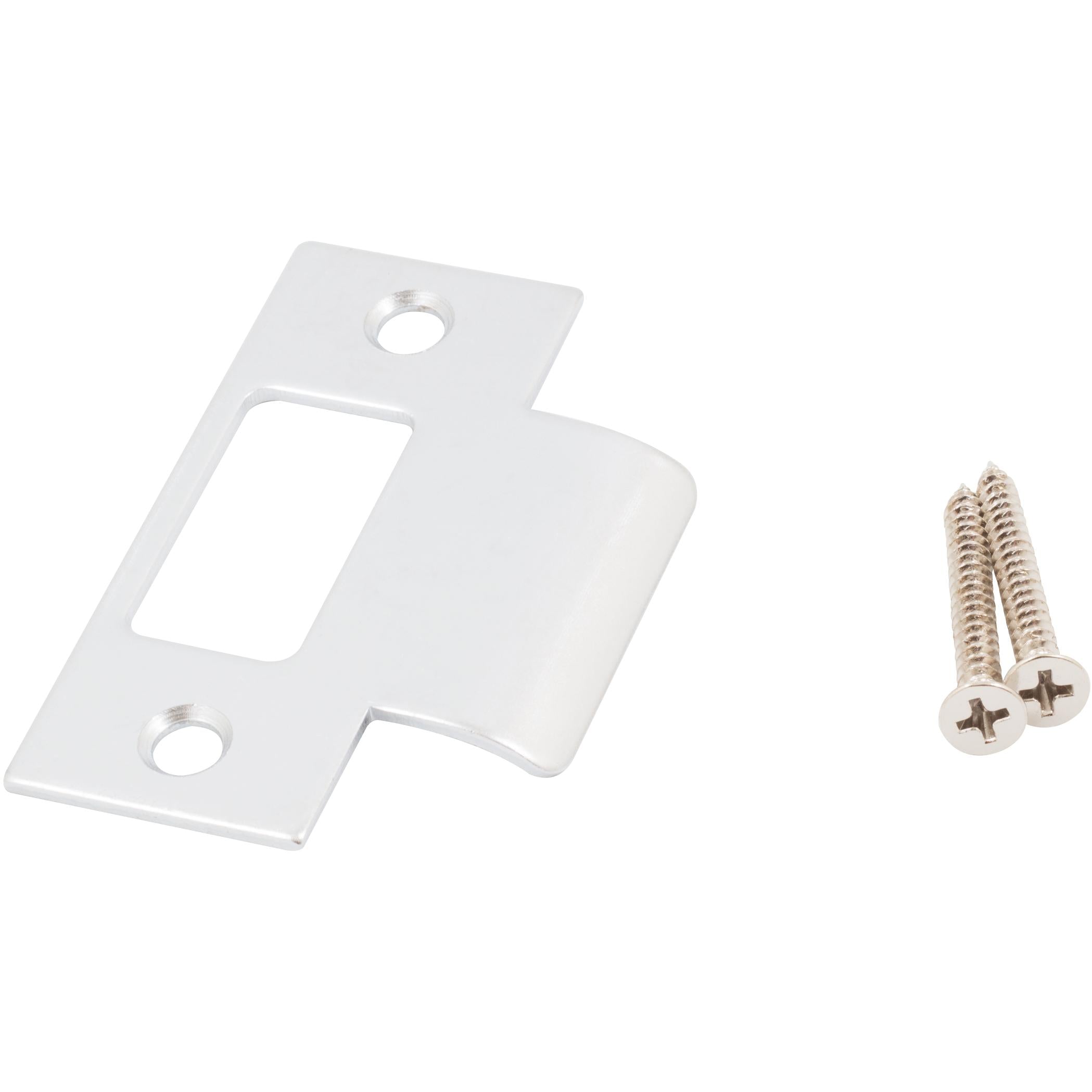 Square Corner T-Strike Plate, 2-3/4 Inches, 2-1/8" Center-to-Center