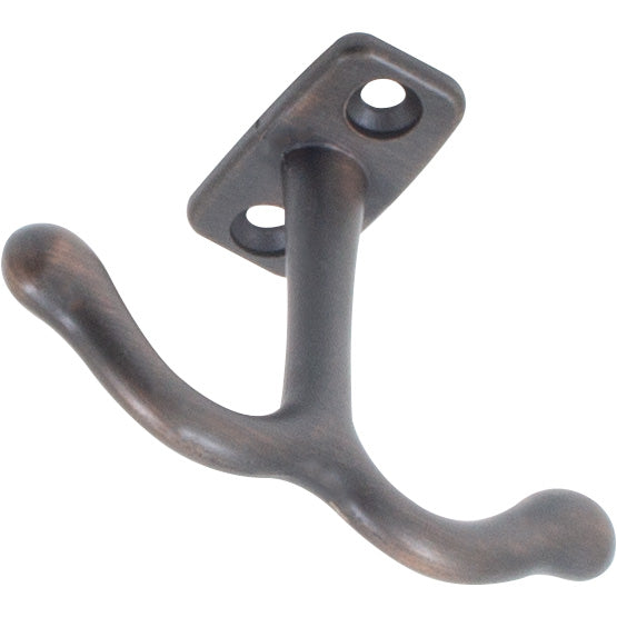 Stone Harbor Hardware Ceiling/Locker Hook, 3-1/8" Wide, 2-1/8" Projection, Vintage Bronze