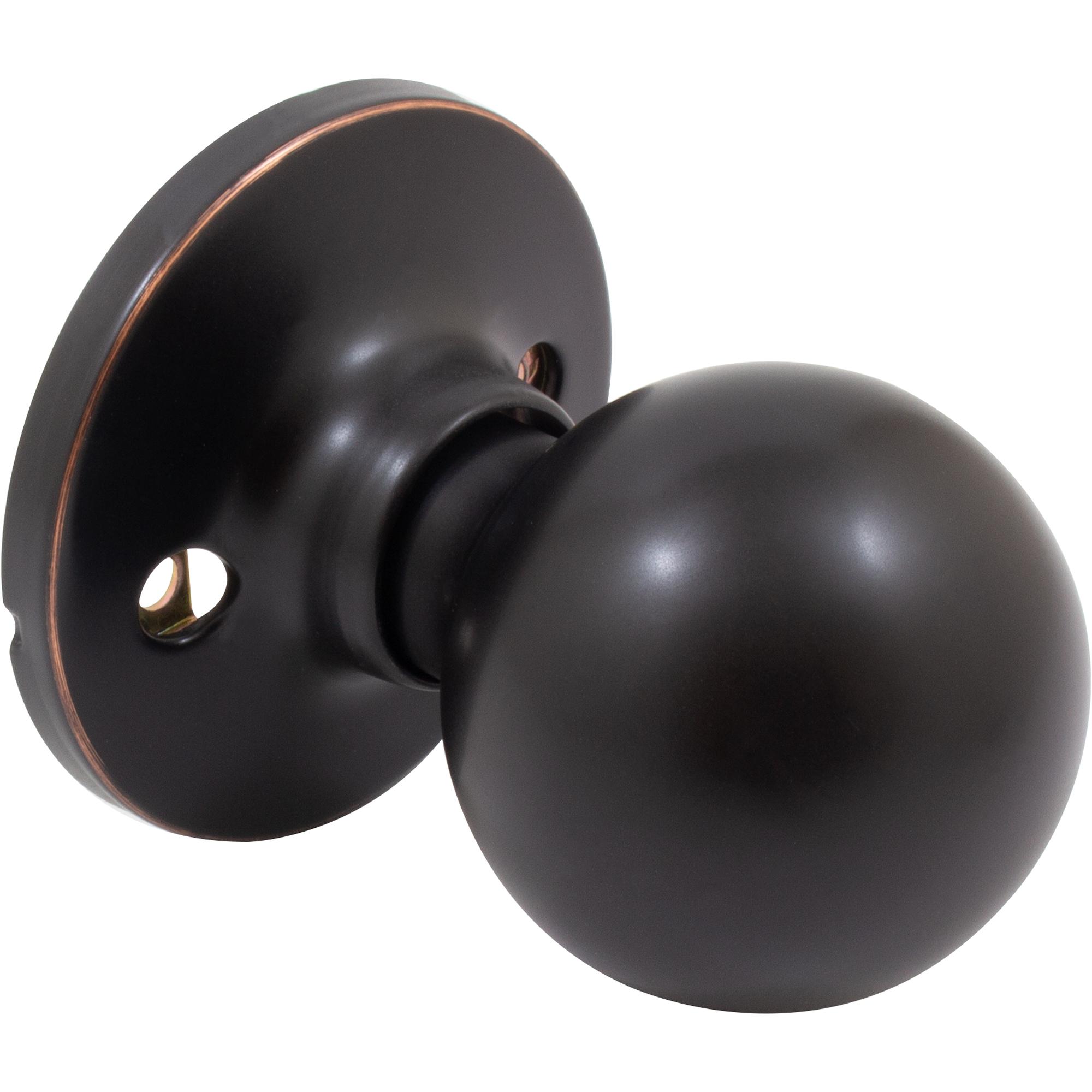 Stone Harbor Hardware Ball Door Knob, Dummy (Non-Turning) Latch, Vintage Bronze