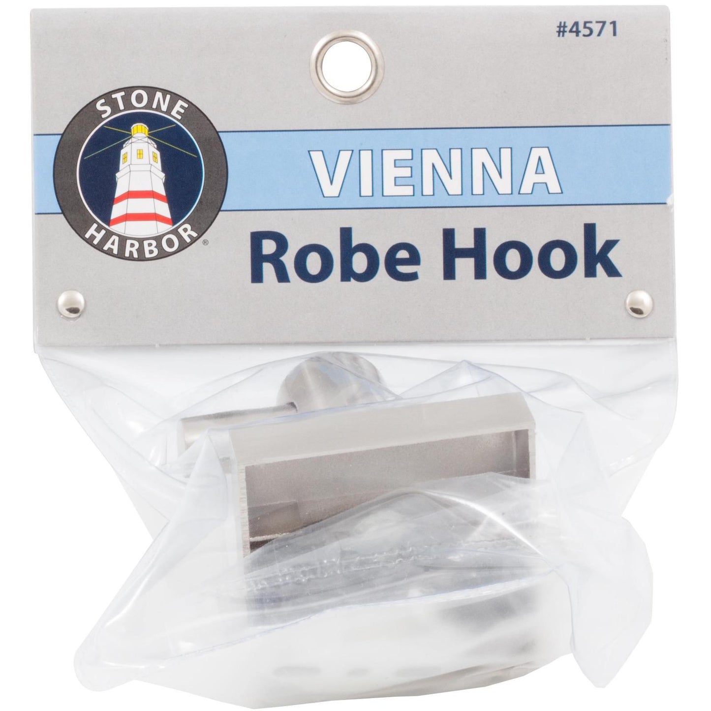 Stone Harbor Hardware Vienna Robe Hook, Satin Nickel