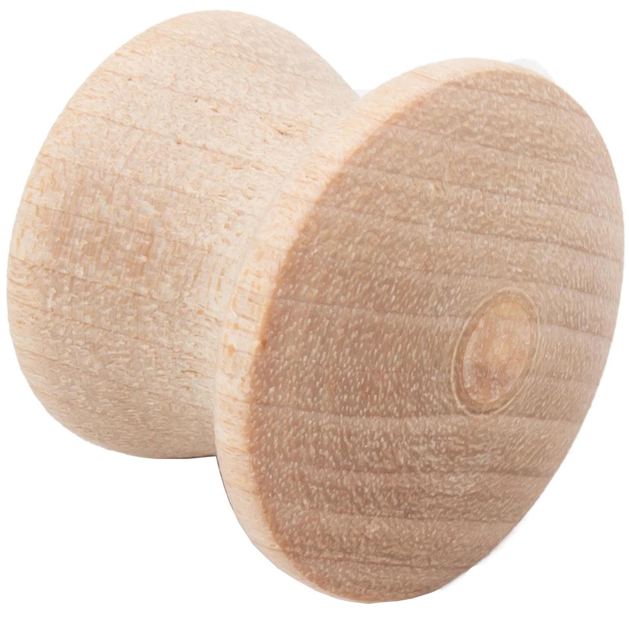 Wood Cabinet Knob, Birch Wood
