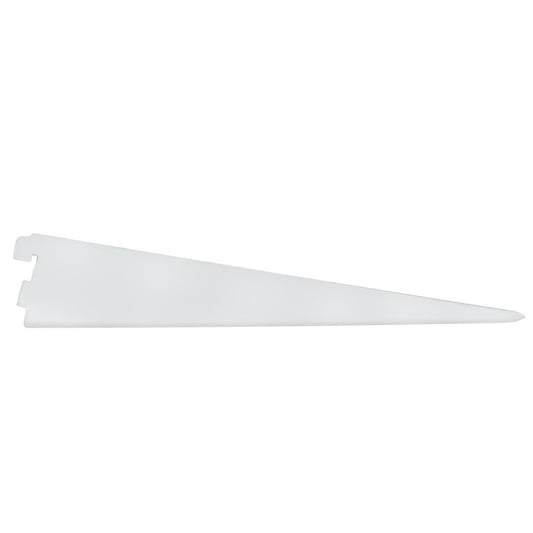 Stone Harbor Hardware Double Track Shelf Bracket for Wood Shelf, 11 Inches, White