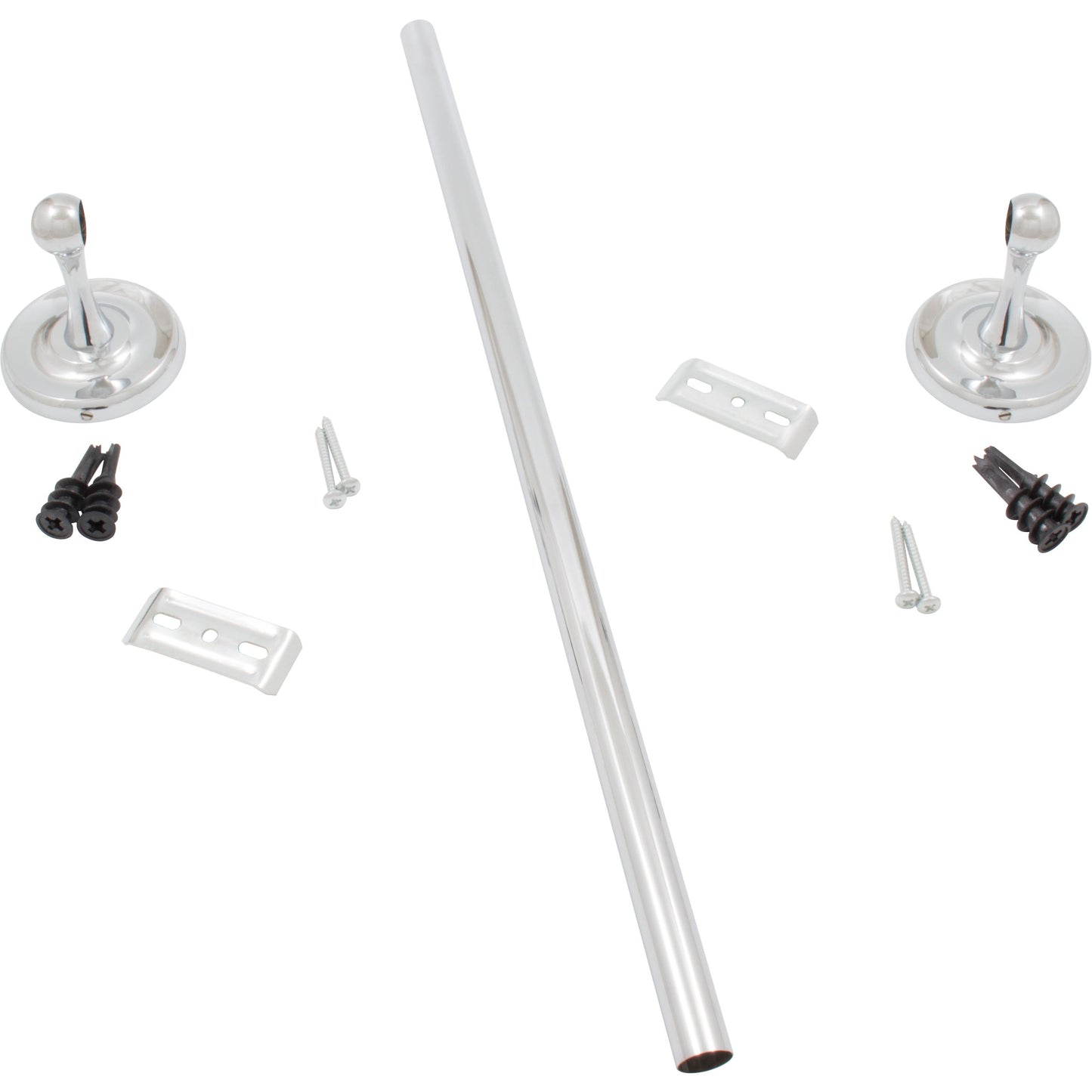 Stone Harbor Hardware Portland Towel Bar, 30 Inches, Polished Chrome