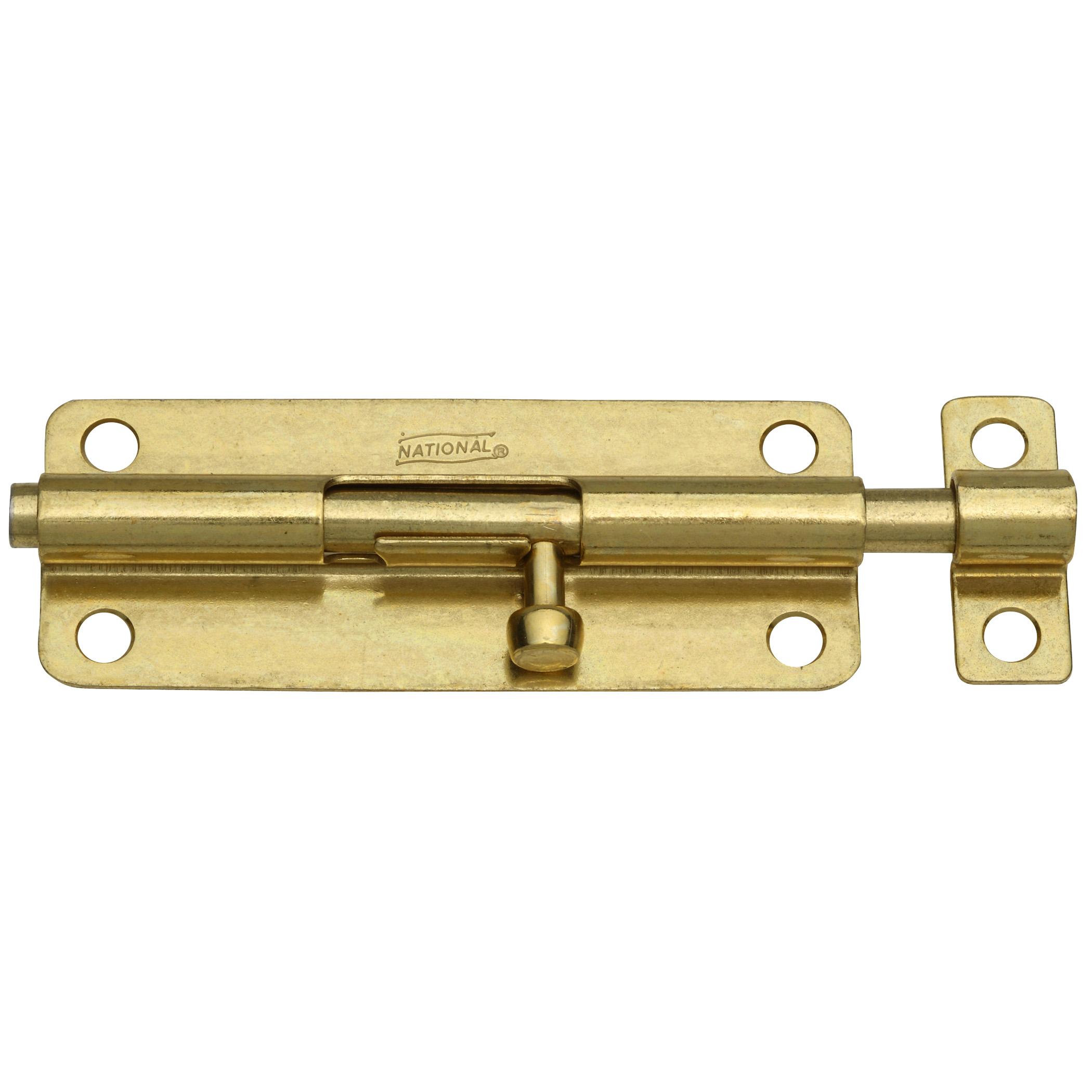 V834 5" Barrel Bolt - Polished Brass