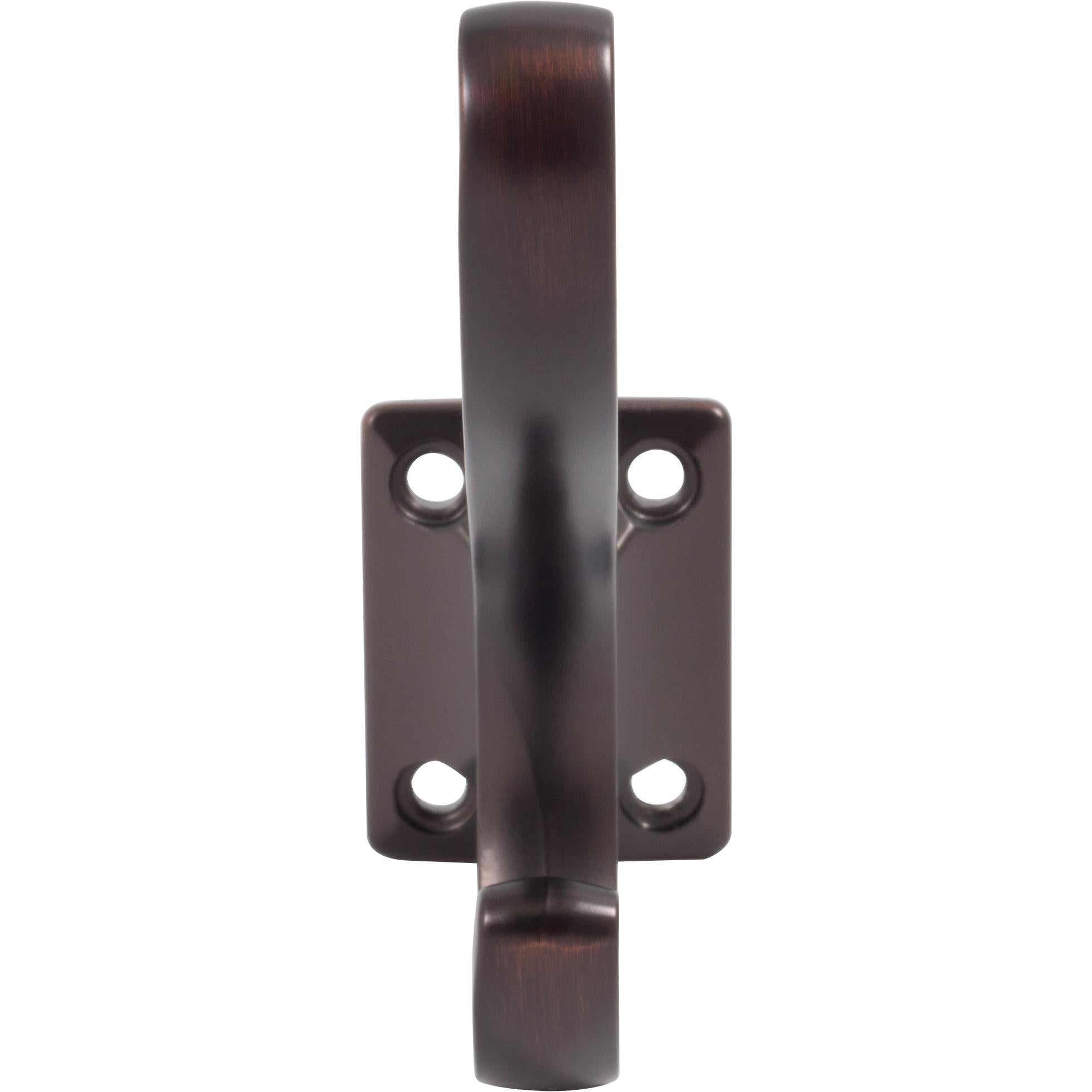 Stone Harbor Hardware Heavy-Duty Coat & Hat Hook, 3-7/16" High, 2-15/16" Projection, Vintage Bronze