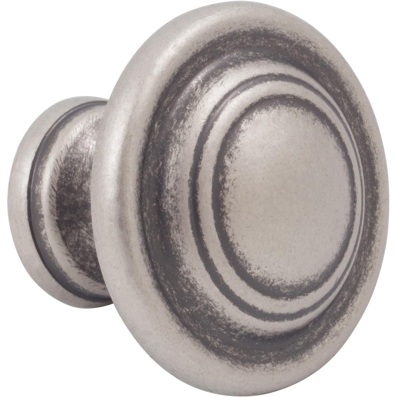 Stone Harbor Hardware Charlotte Cabinet/Bi-Fold Door Knob, 1-3/4 Inches, Weathered Nickel