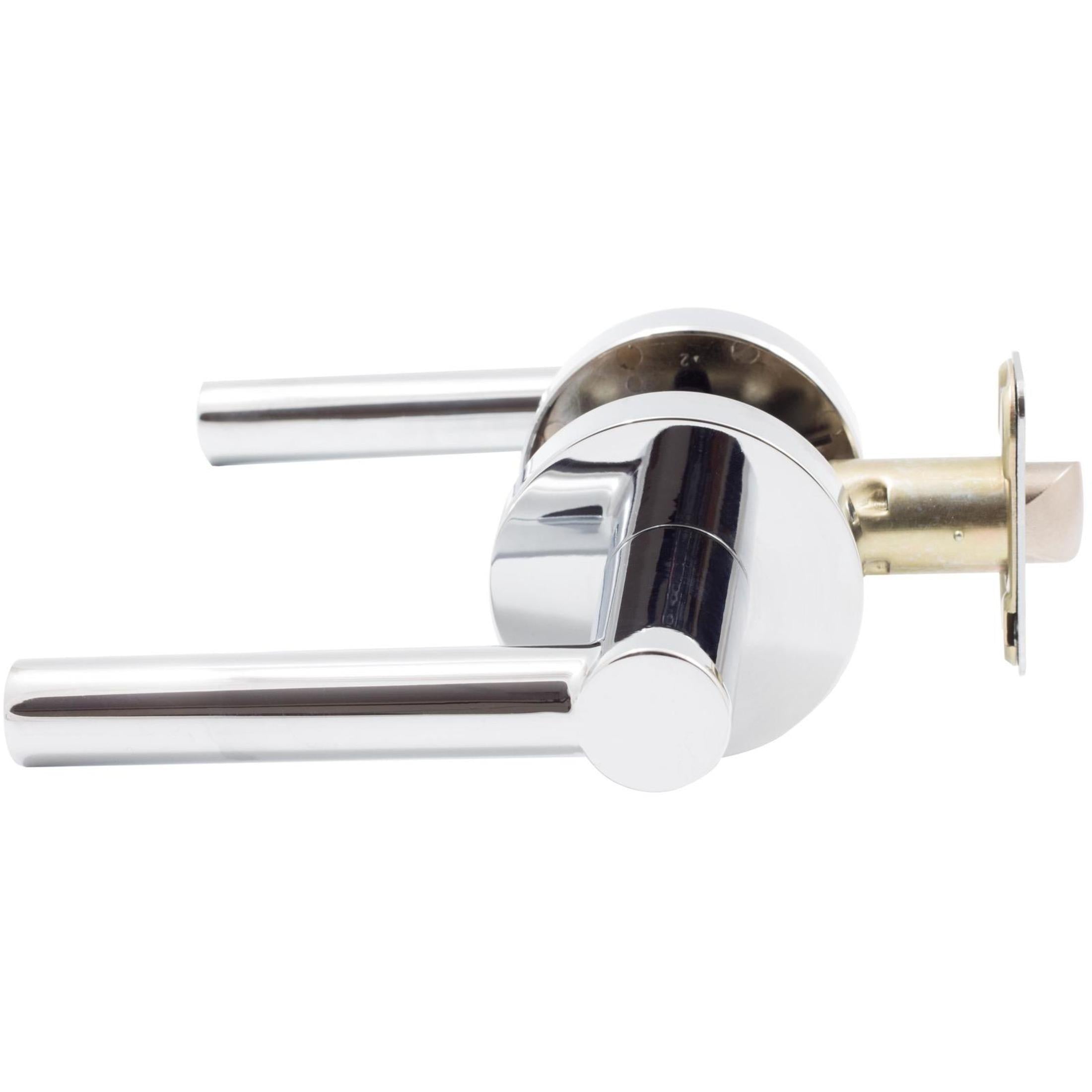 Zurich Door Lever with Round Rosette Privacy