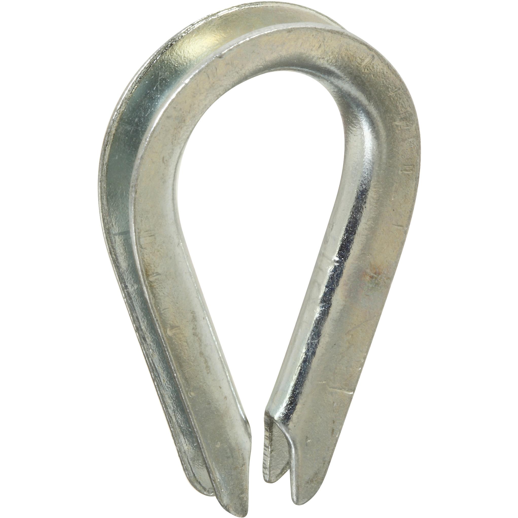 3232BC 1/8" Rope Thimble - Zinc Plated