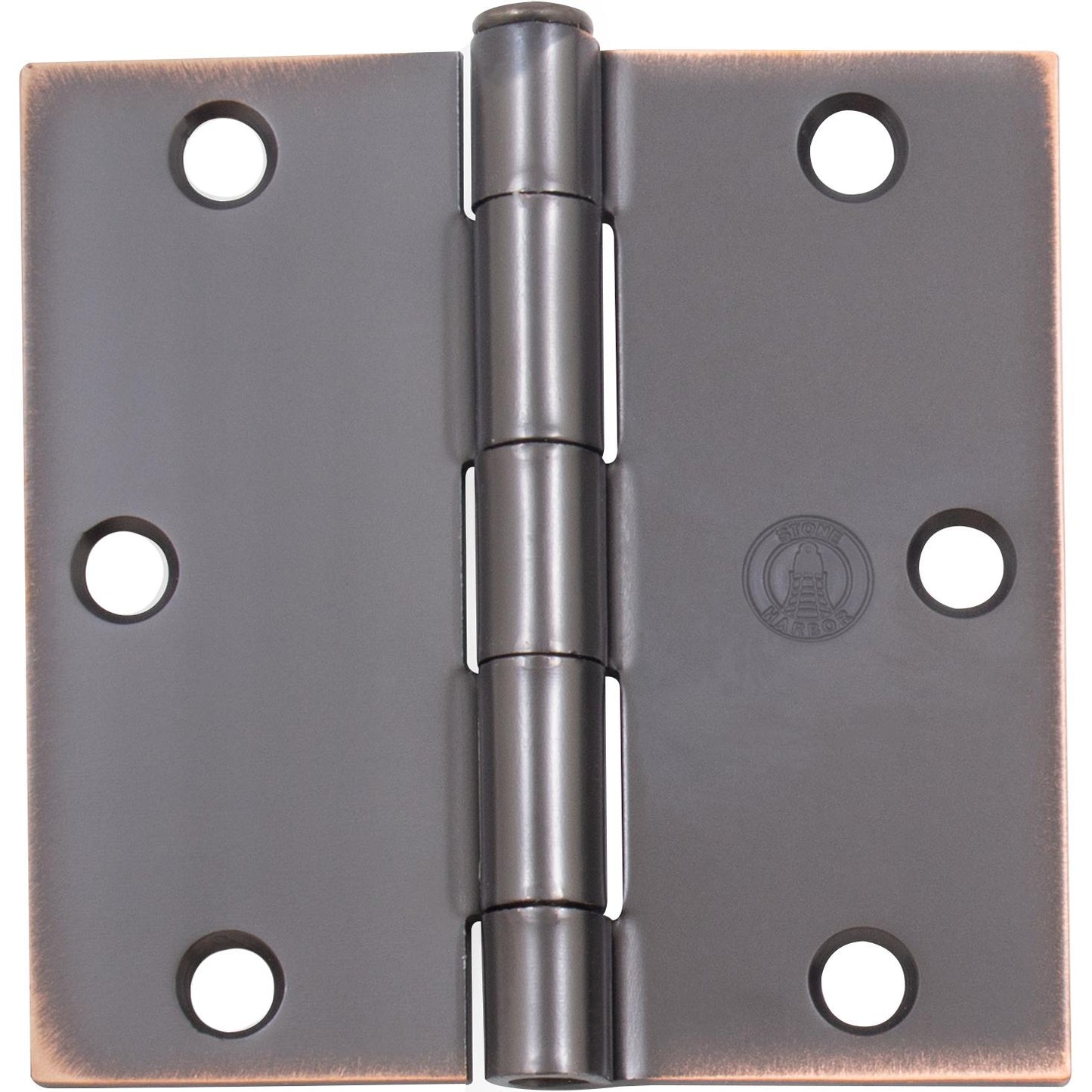 Stone Harbor Hardware 3-1/2" Door Hinges, Square Corner, Vintage Bronze, 2-Pack