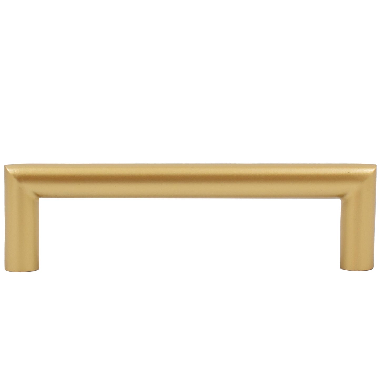 Stone Harbor Hardware Contemporary Round Cabinet Pull, 96 Millimeters, Stainless Steel Base Material, Satin Brass