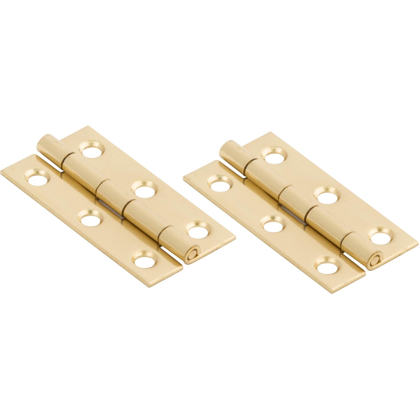 V1800 2" x 1" Narrow Hinge 2/pk - Polished Brass