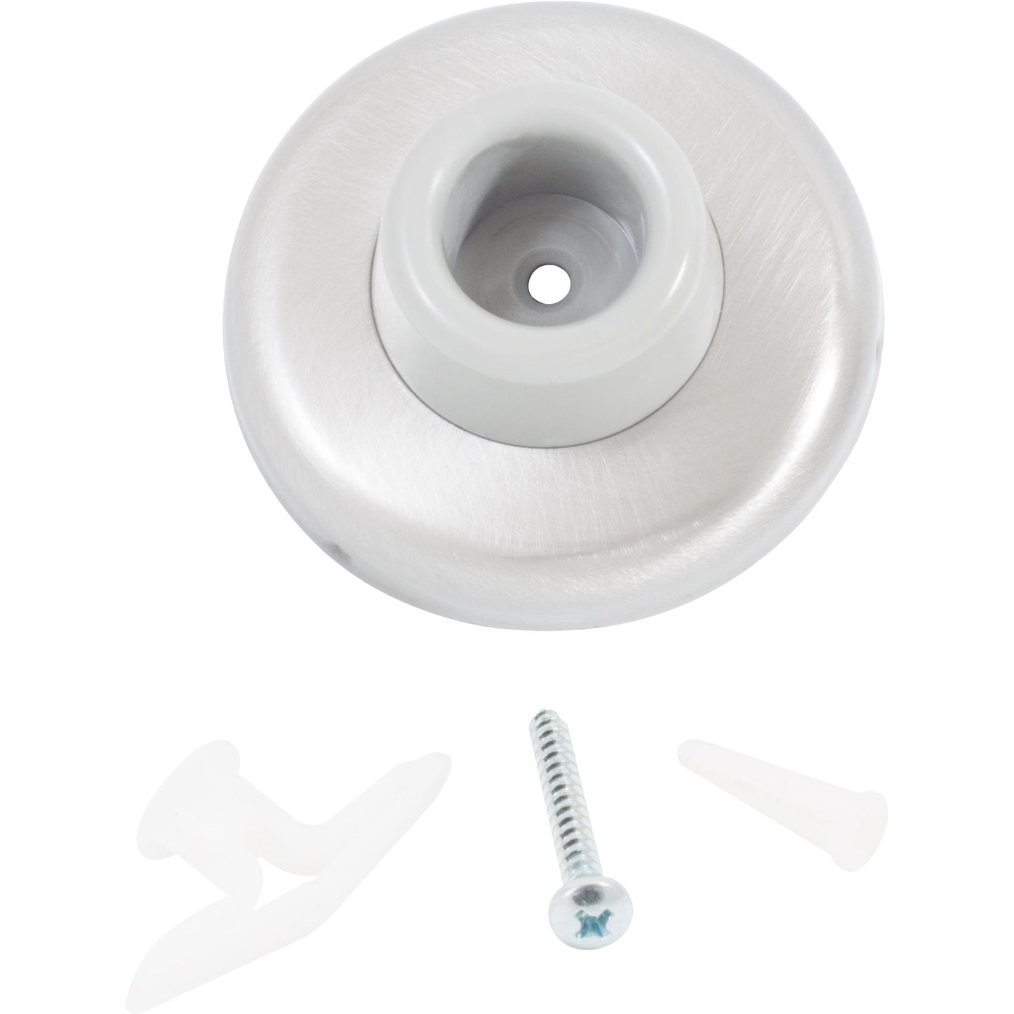 Stone Harbor Hardware Concave Wall Door Stop, 2-1/4 Inches, Satin Nickel