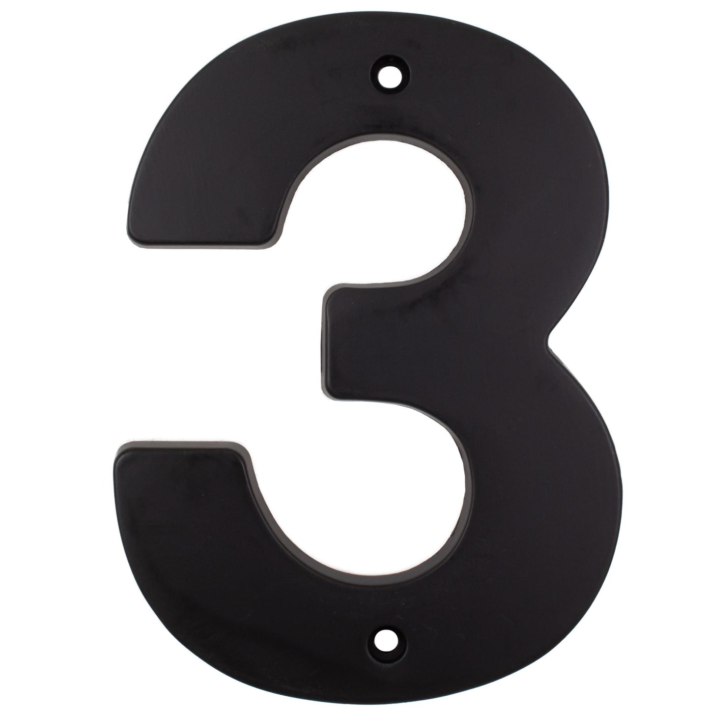 Stone Harbor Hardware Contemporary House Number, #3, 5 Inches, Matte Black