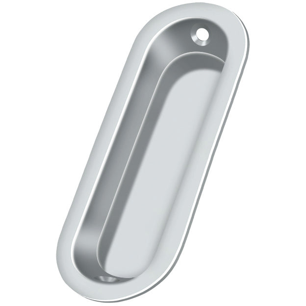 FP223U26 3-1/2" x 1-1/4" x 3/8" Flush Pull - Poished Chrome