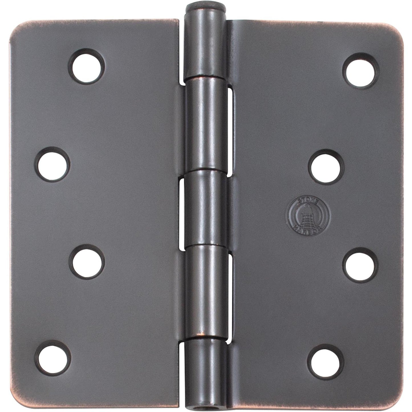 Stone Harbor Hardware Standard Hinge, 4 Inches, 1/4" Radius Corner, Bulk Pack (100 Each), Vintage Bronze