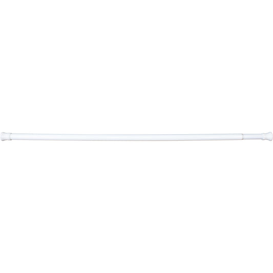 Stone Harbor Hardware Adjustable Shower Rod, 1-3/8" Diameter, Adjusts from 43" to 72", White