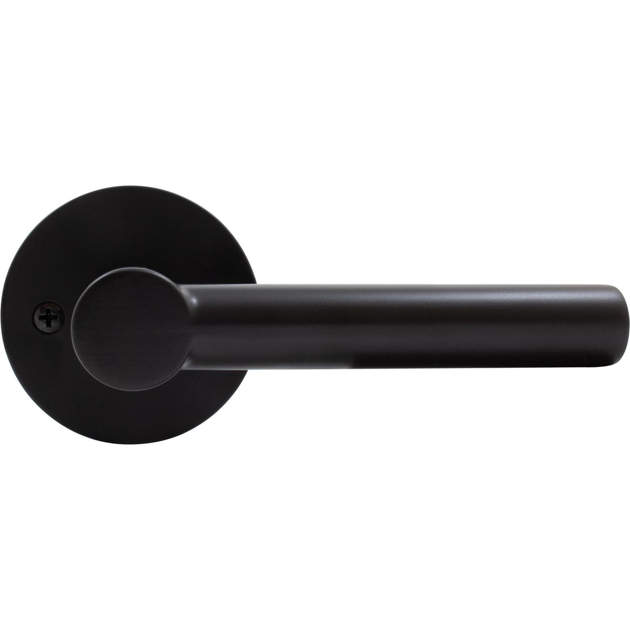 Zurich Door Lever with Round Rosette, Passage (Hall/Closet) Function