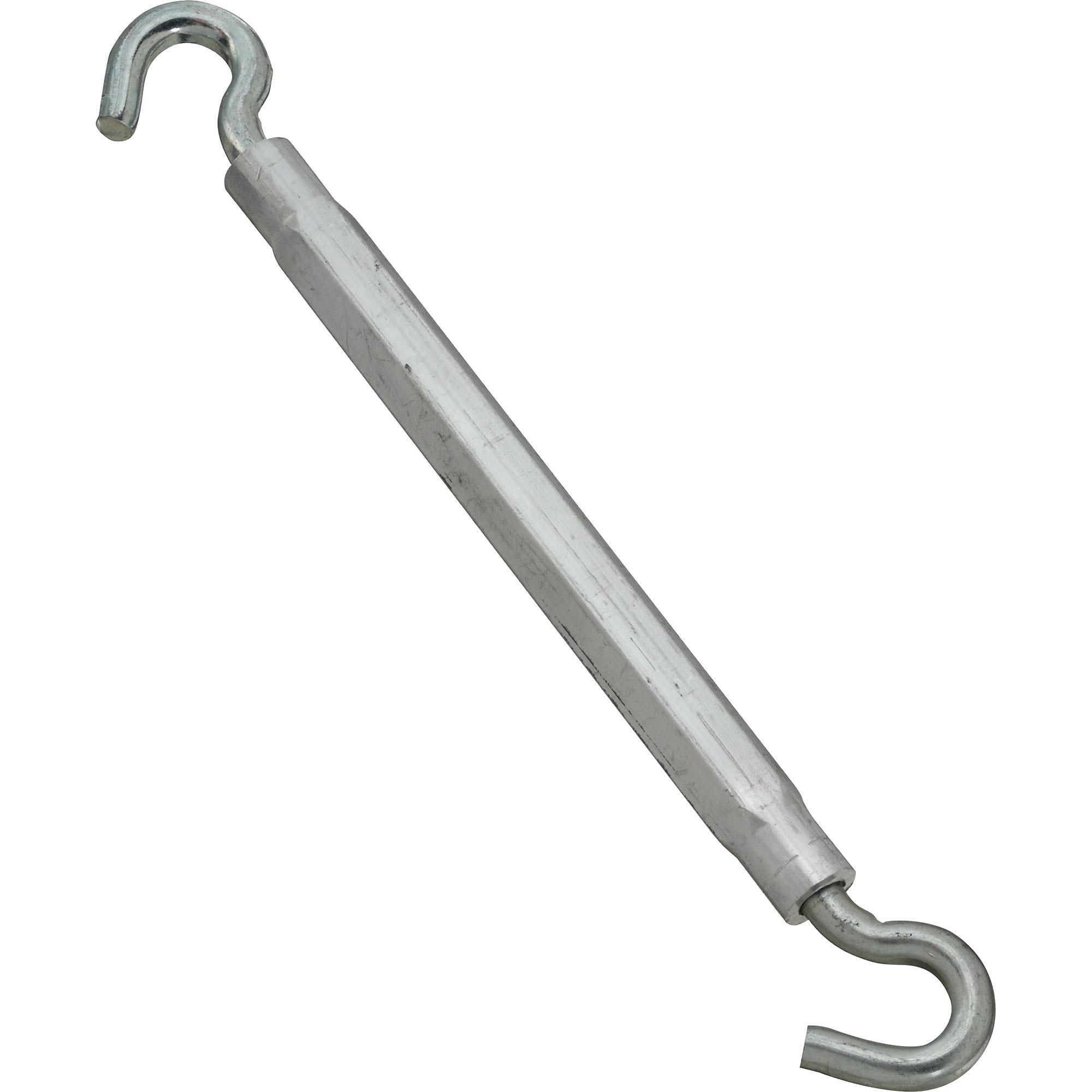 2174BC 3/8" x 16" Hook / Hook Turnbuckle Aluminum Body - Zinc Plated