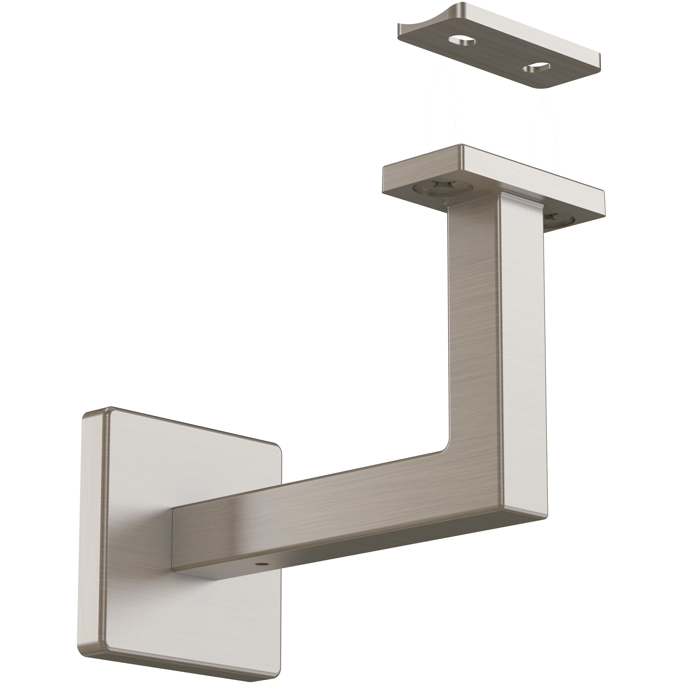 National Hardware - N830-525 V442 Reed Handrail Bracket - Satin Nickel
