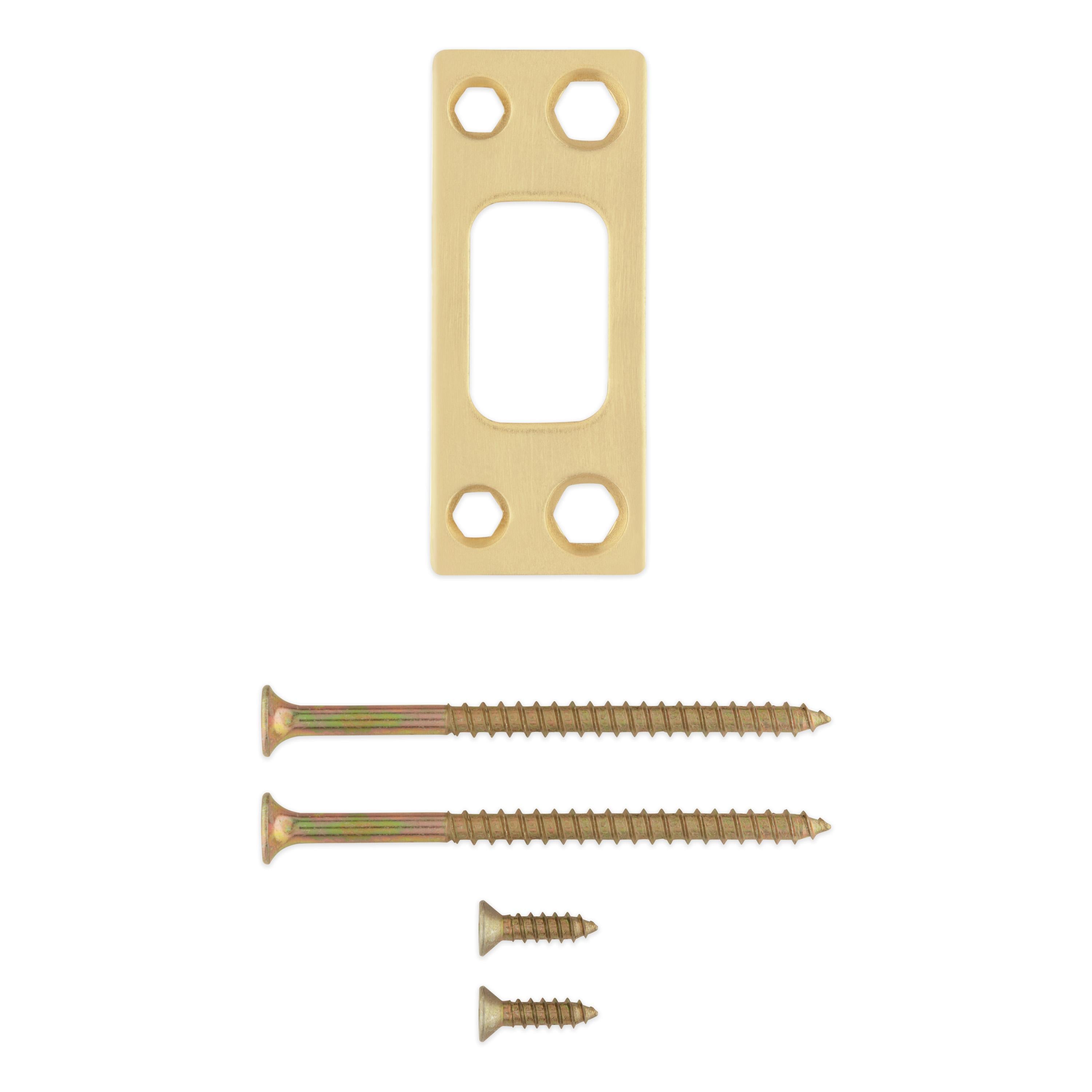 820049-008 2-3/4" x 1-1/8" SC Deadbolt Security Strike - Satin Brass
