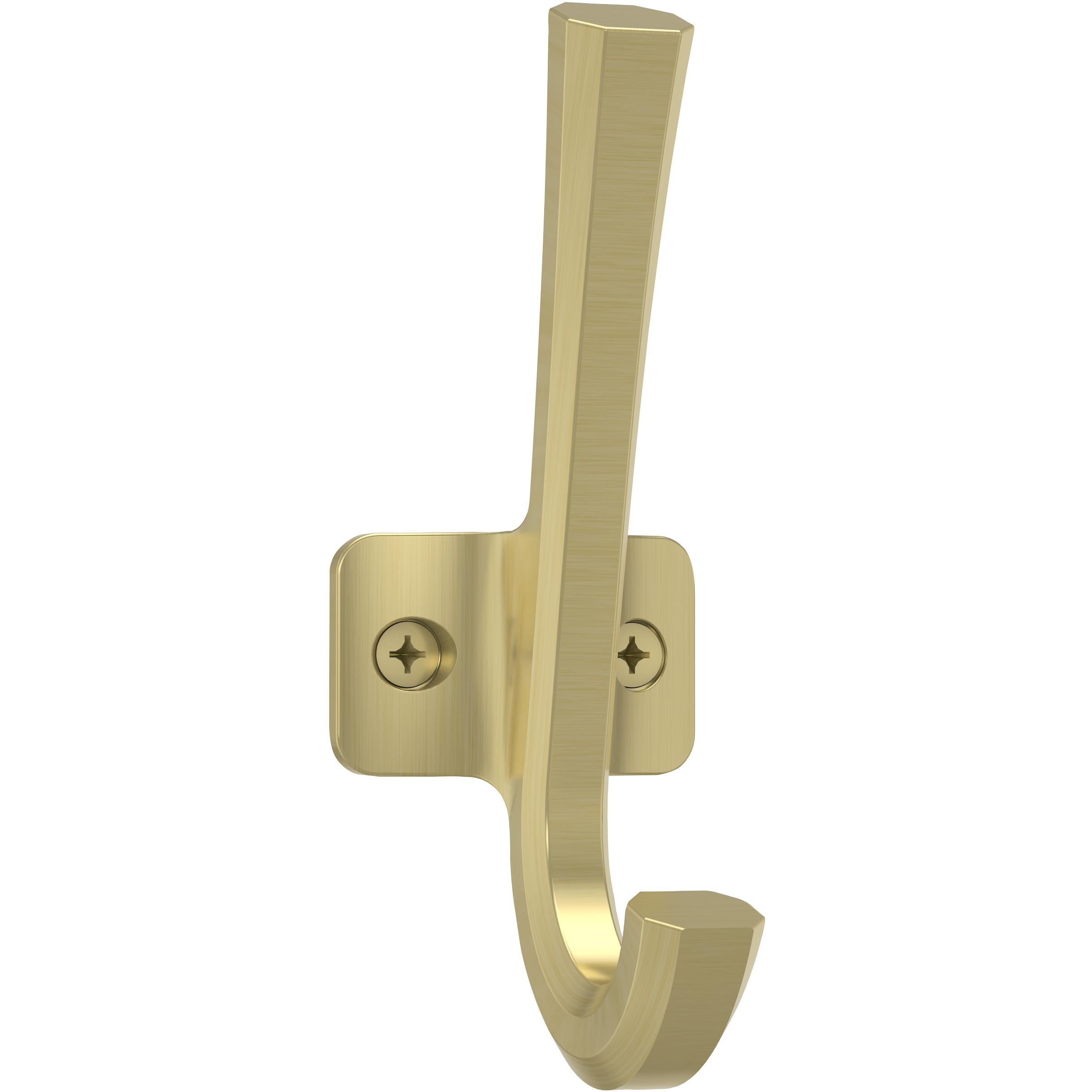 V1457 Powell Angled Hook - Brushed Gold