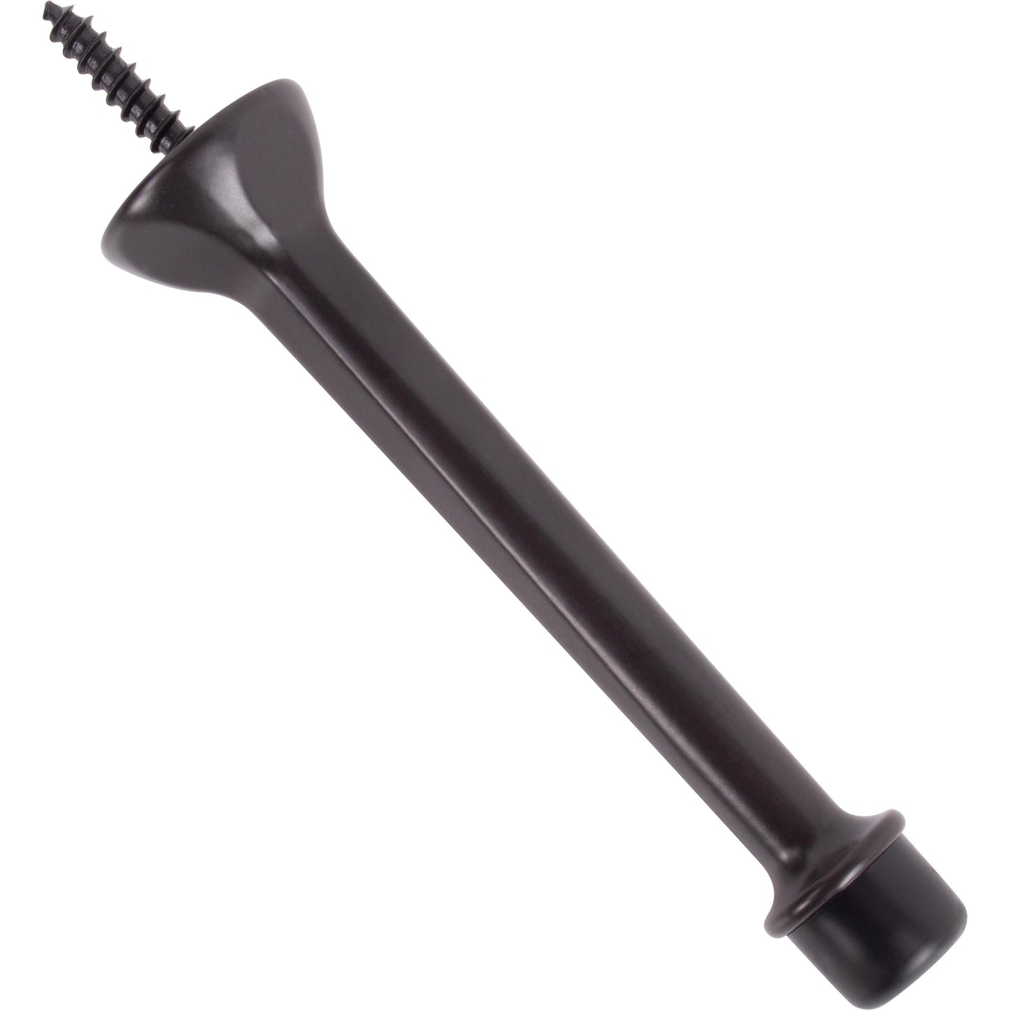 Stone Harbor Hardware Heavy-Duty Solid Door Stop, 4 Inches, Oil-Rubbed Bronze