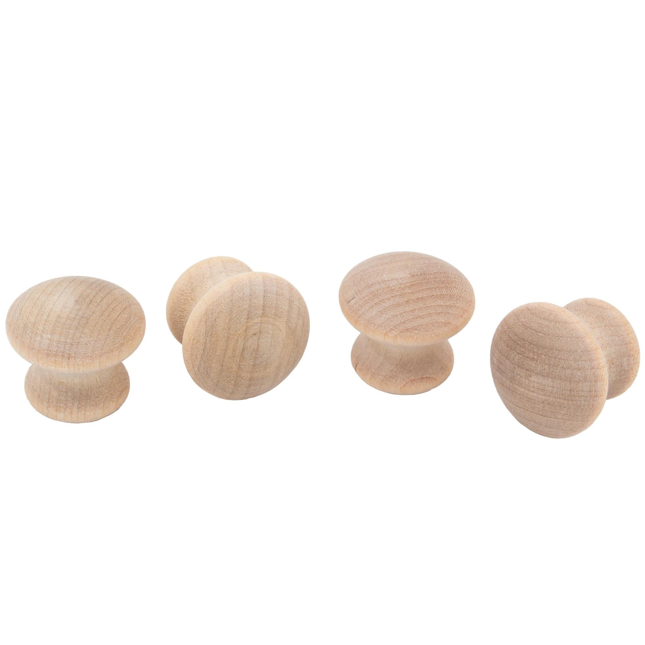 Wood Cabinet Knob, Birch Wood