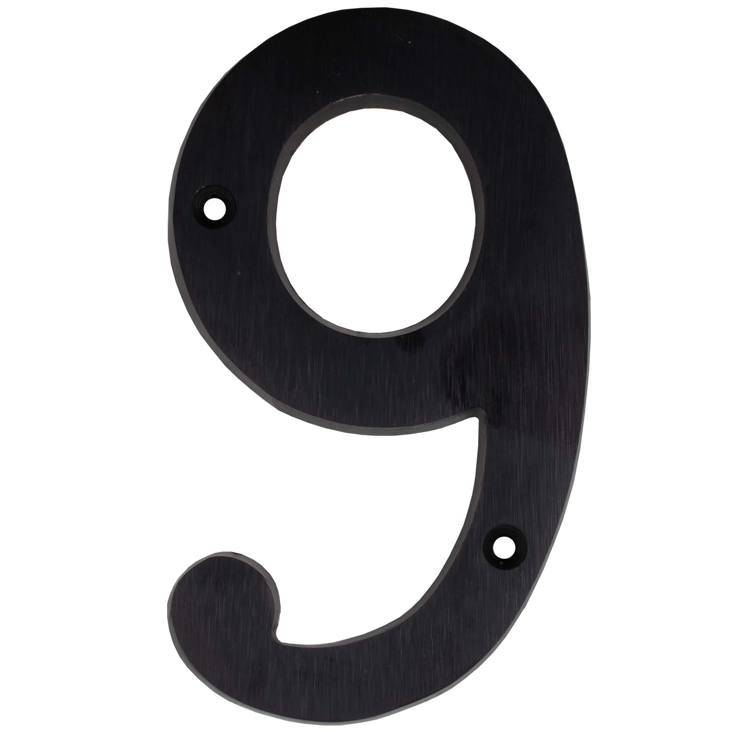 Stone Harbor Hardware Heavy-Duty House Numbers, #9, 4 Inches, Matte Black