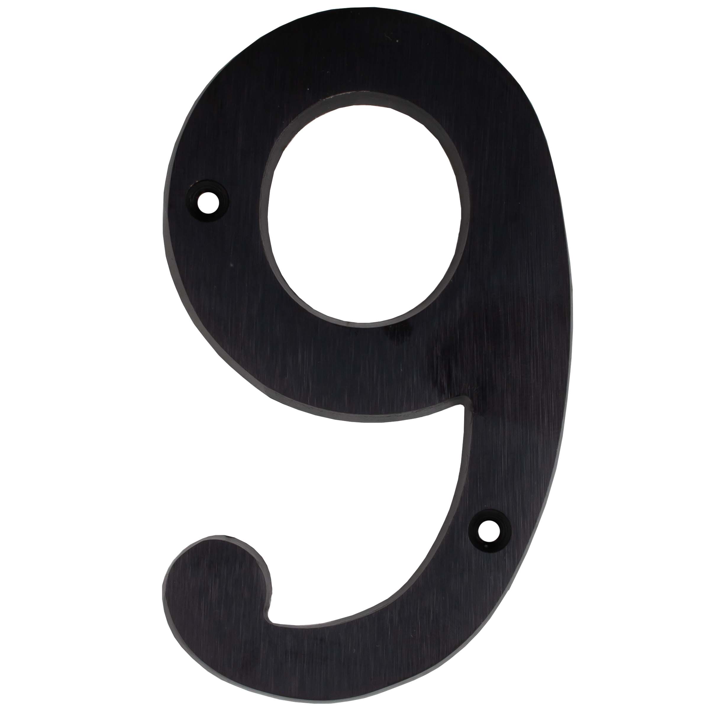 Stone Harbor Hardware Heavy-Duty House Numbers, #9, 4 Inches, Matte Black