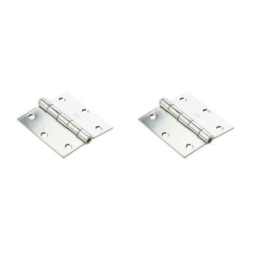 V504 3-1/2" Loose Pin Hinge 2/pk - Zinc Plated