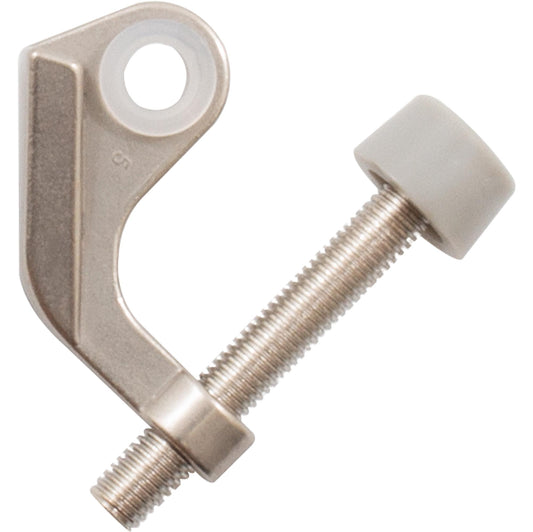 Stone Harbor Hardware Door Protector Hinge Pin Door Stop with Colored Tips, Satin Nickel