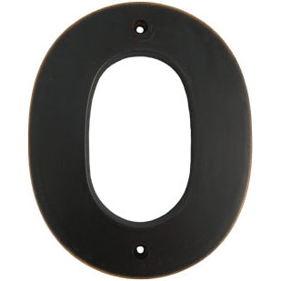 Stone Harbor Hardware Contemporary House Number, #0, 5 Inches, Vintage Bronze